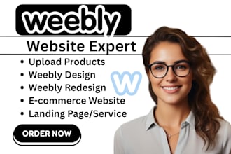 design redesign weebly business website landing page weebly website development