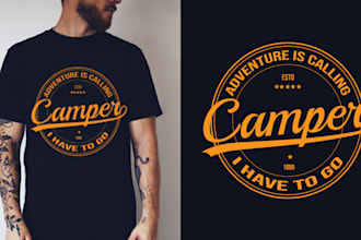create awesome trendy unique typography t shirt design