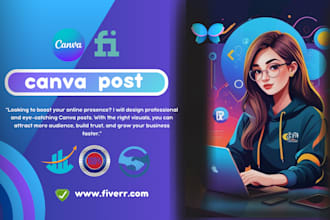 design canva templates, canva post, instagram post, or anything in canva