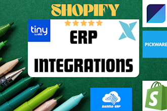 setup shopify erp using xorosoft mrpeasy manufacturinng tiny erp pickware banma