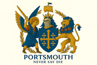 make a unique shield family crest, coat of arms and heraldic logo