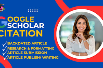 research article write and publish on google scholar index journal