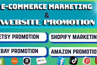 promote your etsy, ebay, shopify and amazon to boost store traffic and sales