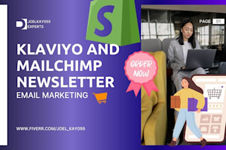 design a custom klaviyo and mailchimp newsletters ,templates