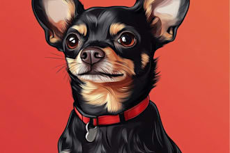 do a pet portrait in the disney style
