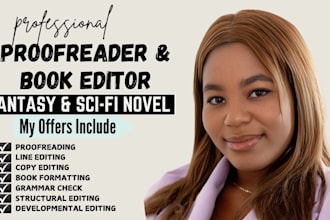 developmental edit, proofread, line edit, format your native language, format