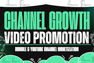 be your expert rumble channel promoter and marketer