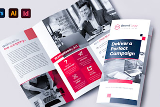design business bifold, trifold, brochure, poster  leaflet or catalog