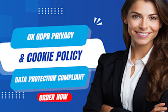 write a gdpr compliant UK privacy and cookie policy for your website
