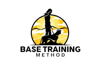 design top quality animals dog training logo