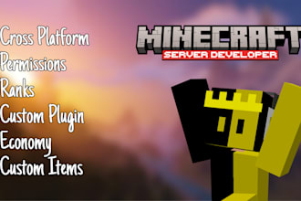 develop a minecraft server for you