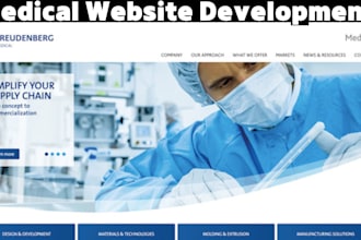 create pharmacy website, medical website,healthcare and clinic website