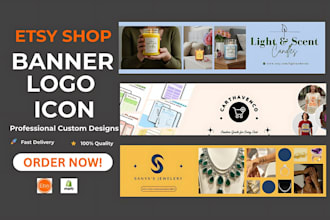 design etsy shop banner design etsy shop logo setup etsy shop