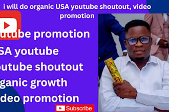 do organic USA youtube shoutout, video promotion