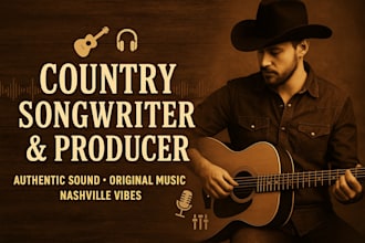 be your pro male singer for country, rock, and pop