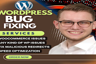 fix wordpress issues, fix wordpress errors, wordpress bug fix, woocommerce fix