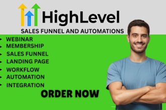 build high converting ghl funnel forms  survey kajabi pages ghl webinar setup