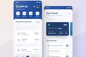 develop fintech neobank mobile wallet apps with full banking features