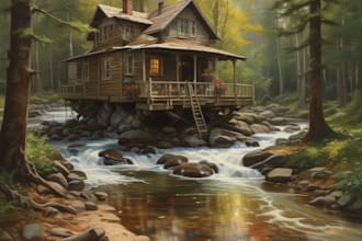make reproduction of any painting in oil colors