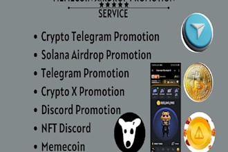 do crypto promotion, memecoin promotion, solana to rull pull by 100x token gain