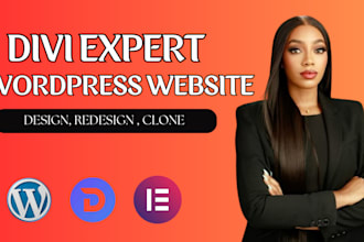 be your divi expert for wordpress divi website using divi theme, divi builder