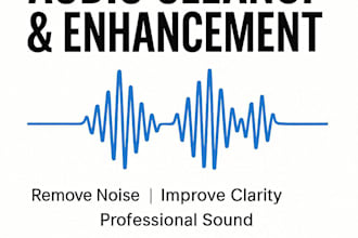 clean and enhance your audio for clarity and professional sound