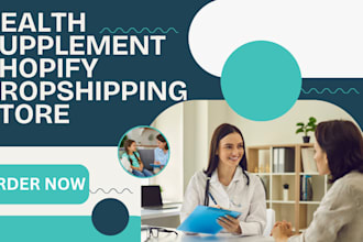 build wellness supplement shopify store private label health website marketing