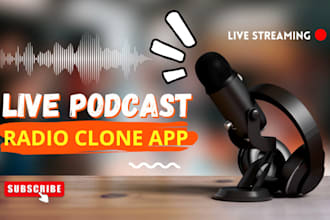 develop live streaming, music, radio and fm radio clone apps