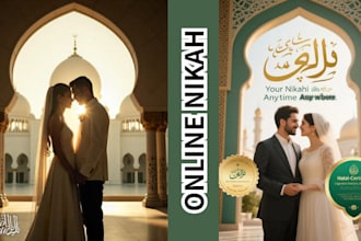 do certified nikah khawan for virtual islamic wedding with documentation