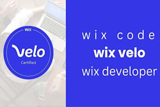 develop wix velo coding, velo code, wix design, website database API integration