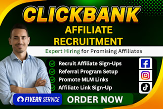 recruit affiliates for your click bank, referral, or MLM program
