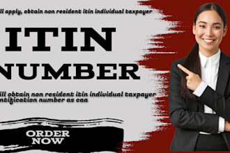 apply, obtain non resident itin individual taxpayer identification number as caa