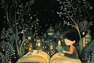 design amazon kindle book cover children book illustration