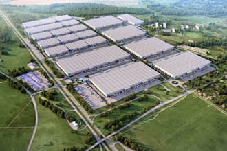 render professional warehouse, factory, store, gas station, data center