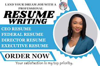 write senior executive, director ceo federal resume CV, cover letter for usajobs