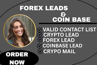 crypto forex leads, generate coinbase leads, live fresh leads, crypto email