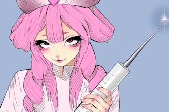 draw your oc or fursona in a kemono style
