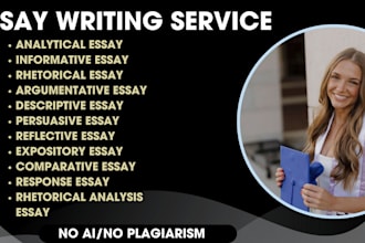 do critical analysis, argumentative, rhetorical, persuasive and narrative essays
