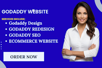 design godaddy website or redesign godaddy website design