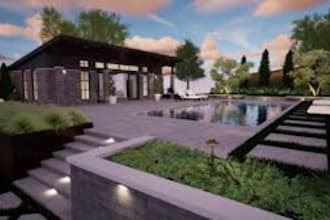 design and render your landscape design, horticulture landscape