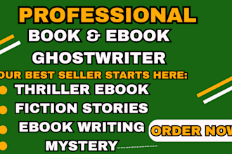 be ghostwrite thriller story horror crime scene mystery novel fiction kindle