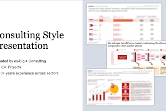 create consulting style business slides presentation