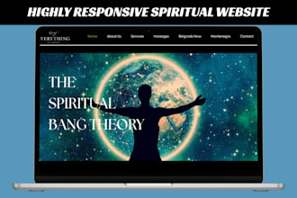build responsive spiritual website tarot reading booking website astrology websi