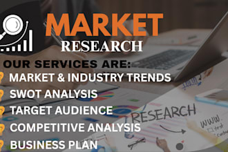 conduct market research, swot and competitor analysis tailored to your business