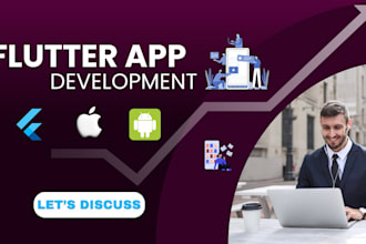develop a professional flutter app for android and IOS