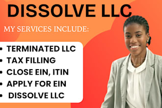 dissolve,terminate your US llc or corporation with the state