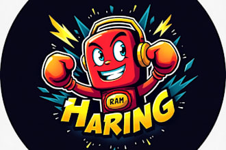 design high quality esport boxing mascot logo with free source file