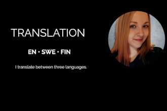translate combinations between english, swedish and finnish