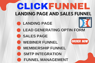 design clickfunnels sales funnel landing page website expert membership website