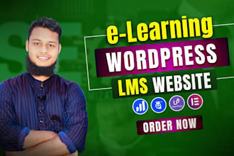build a high converting elearning website with full lms setup SEO and strategy